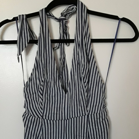 BNOT striped  halterneck jumpsuit - Picture 2 of 4